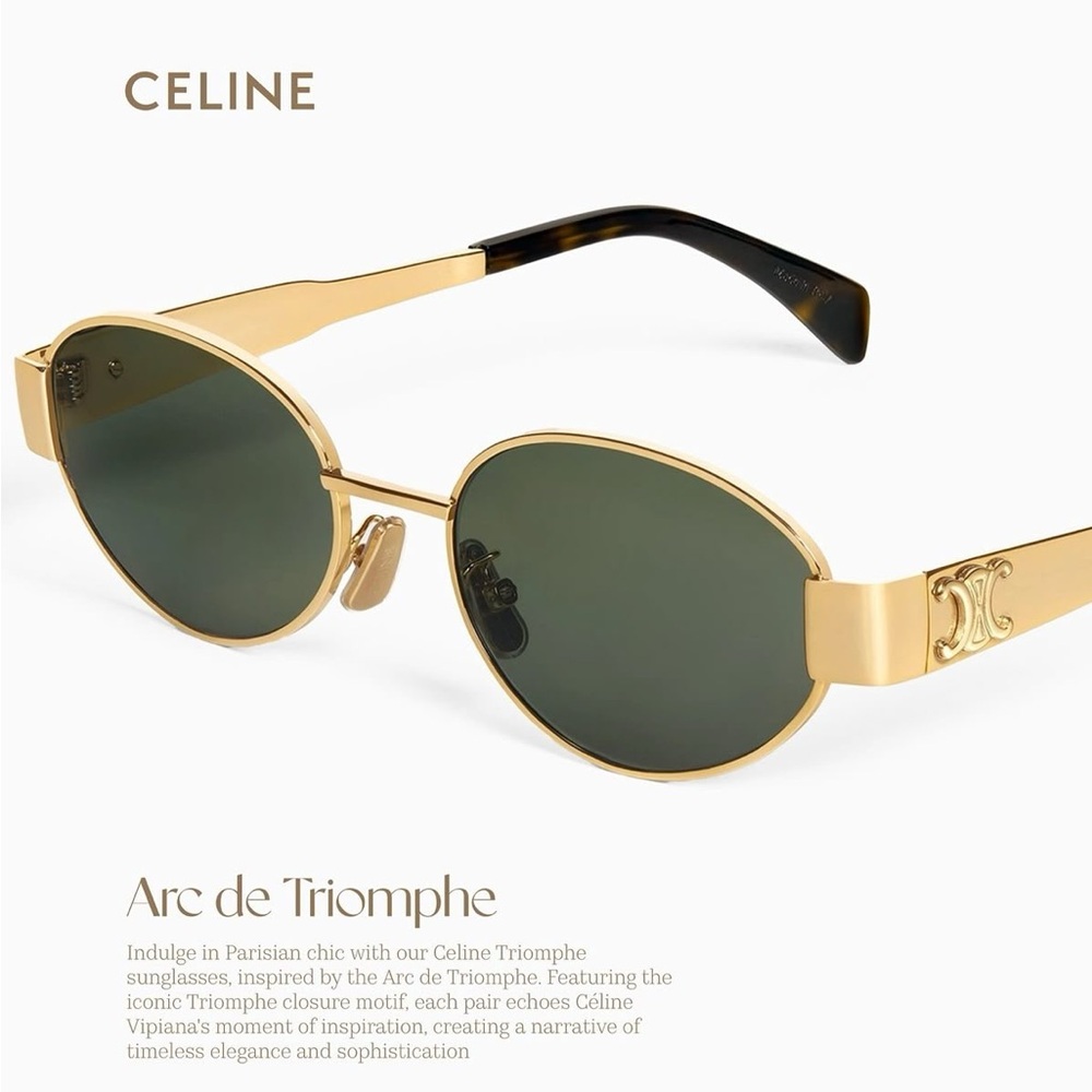 Celine ✨ Gold Sunglasses